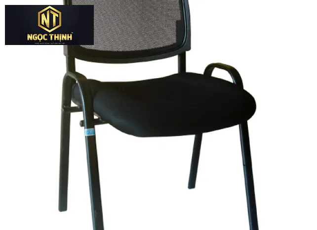 Ghế họp khung thép sơn tĩnh điện, đệm mút bọc vải lưới xốp GL404